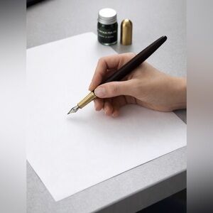 Cloth & Paper (C&P) Elegant Brushed Gold Fountain Pen